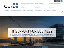 Tablet Screenshot of curosupport.co.uk